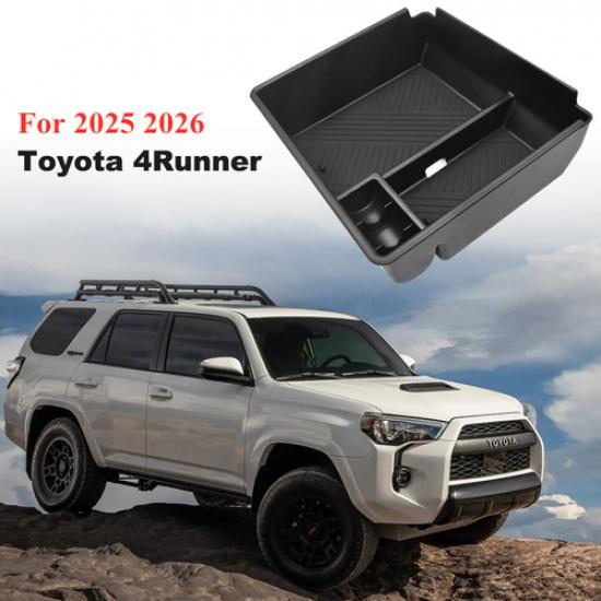 For 2025-2026 Toyota 4Runner Accessory Center Console Armrest Storage Organizer