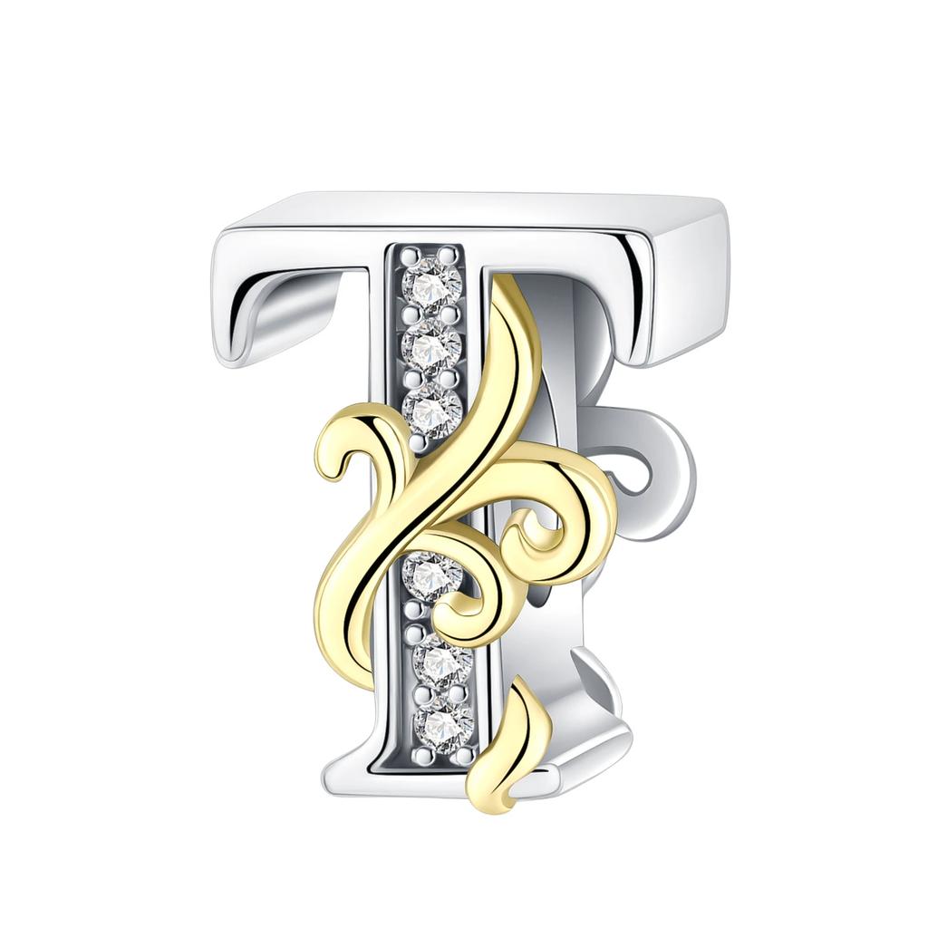 Copper Full Series Of A-Z Letters Pendant Charms For Originalbracelet Charm Necklace Diy Female Jewelry
