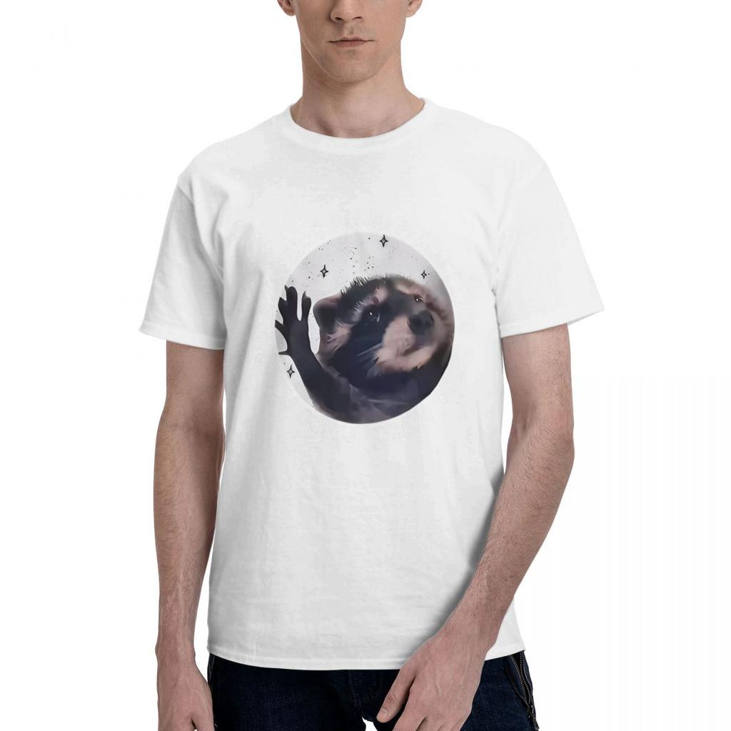 Raccoon Pedro Dancing Meme 100 Cotton Casual Breathable Confortable Cute Short Sleeve TShirt Graphic Tee