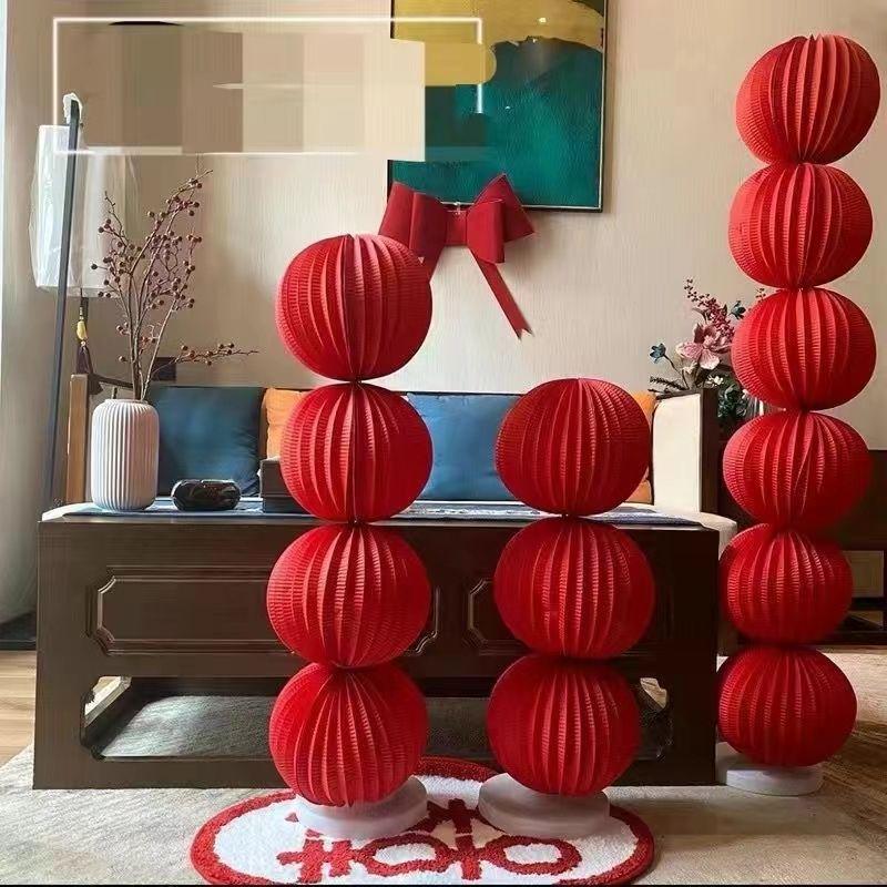 Honeymoon Decor Honeycomb Pillar Set: Wedding and Bedroom Lantern Wall Bunting.