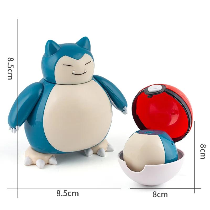 Figures Toys Pocket Monsters Ball Model Pikachu Gengar Pokeball Dragonite Snorlax Pokeball Action Figures Toy