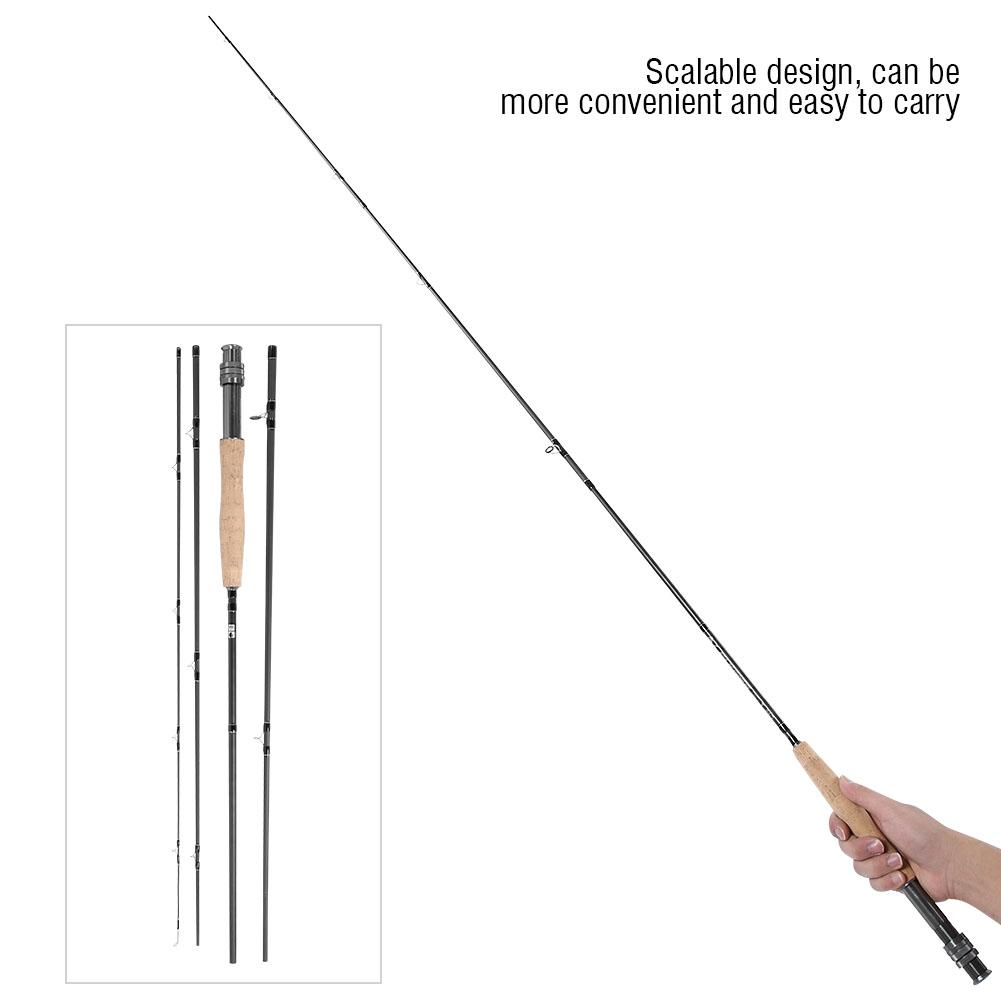 Protable Carbon Fiber Fly Fishing Rod Telescopic Pole Tackle Accessory #7 8