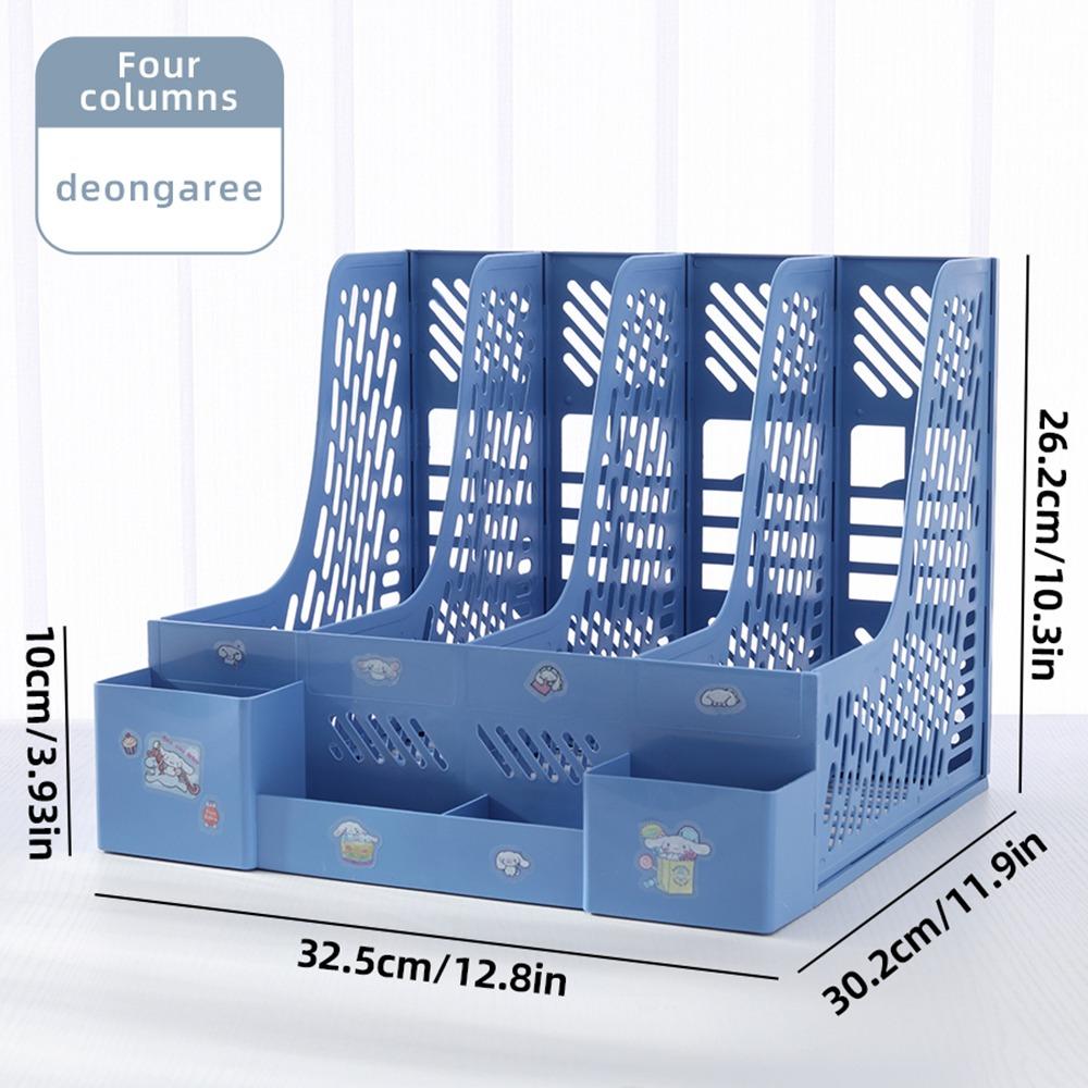 1Pcs Large Capacity Desktop File Rack Multi-layer Thickened File Holder Tray A4 Document Certificates Plastic