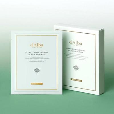 [Dalba] Clean Tea Tree Liposome Cica Calming Mask 1box (5 Sheets)