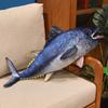 55cm Imitation Tuna Plush Toy Pillow Cartoon Lifelike Tuna Stuffed Pillow Bed Chair Plush Cushion Sleeping Plush Pillow