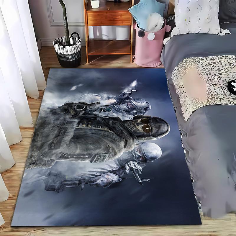 

Battle Storm! Intense Combat Scene Rug Suitable for use as an anti-slip game mat for living room and bedroom sofas 40x60cm( 15x23in )