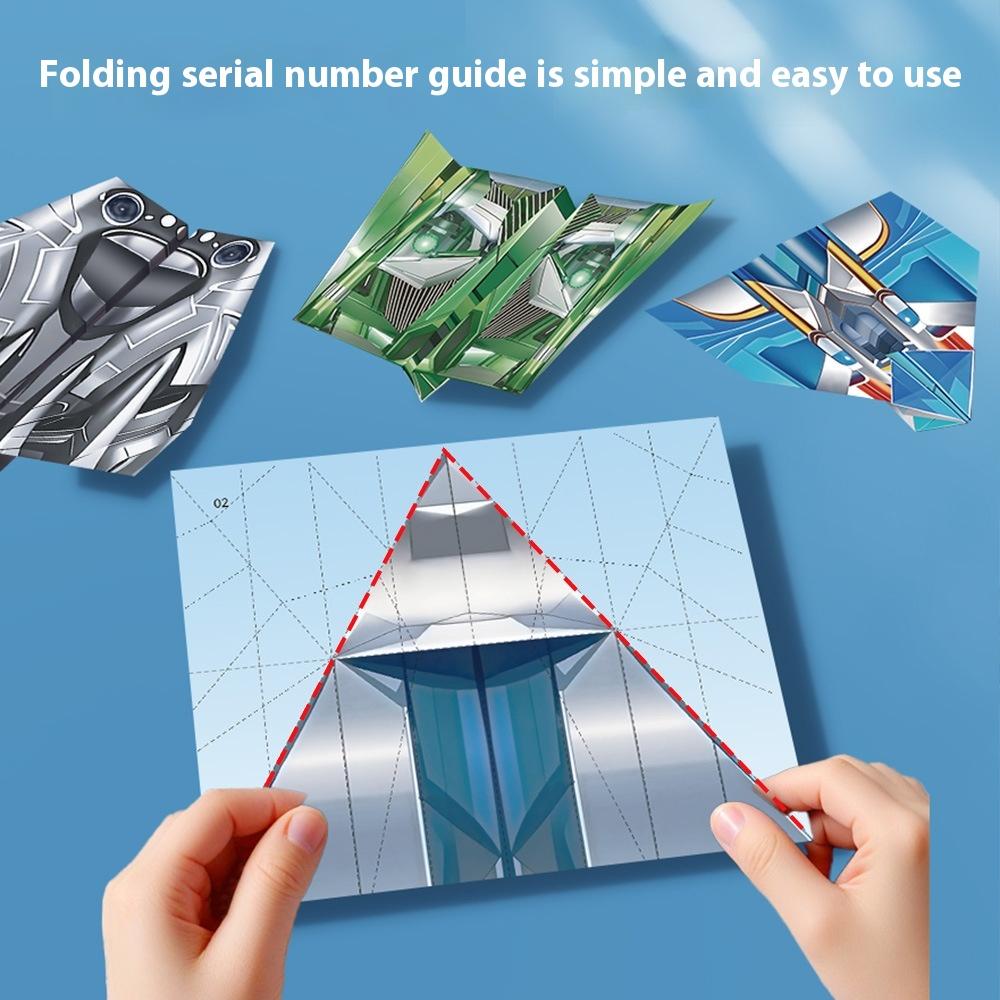 36Pcs DIY Children's Origami Airplane Parent-Child Full-Color Handmade Toy Airplane Educational Toy Hands-On Ability Puzzle Toy