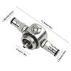For Home Bar Tapping Slim Dual-Ball Lock Leak-proof Beer Dispenser Homebrew Keg Connector 45PSI Pressure Rating
