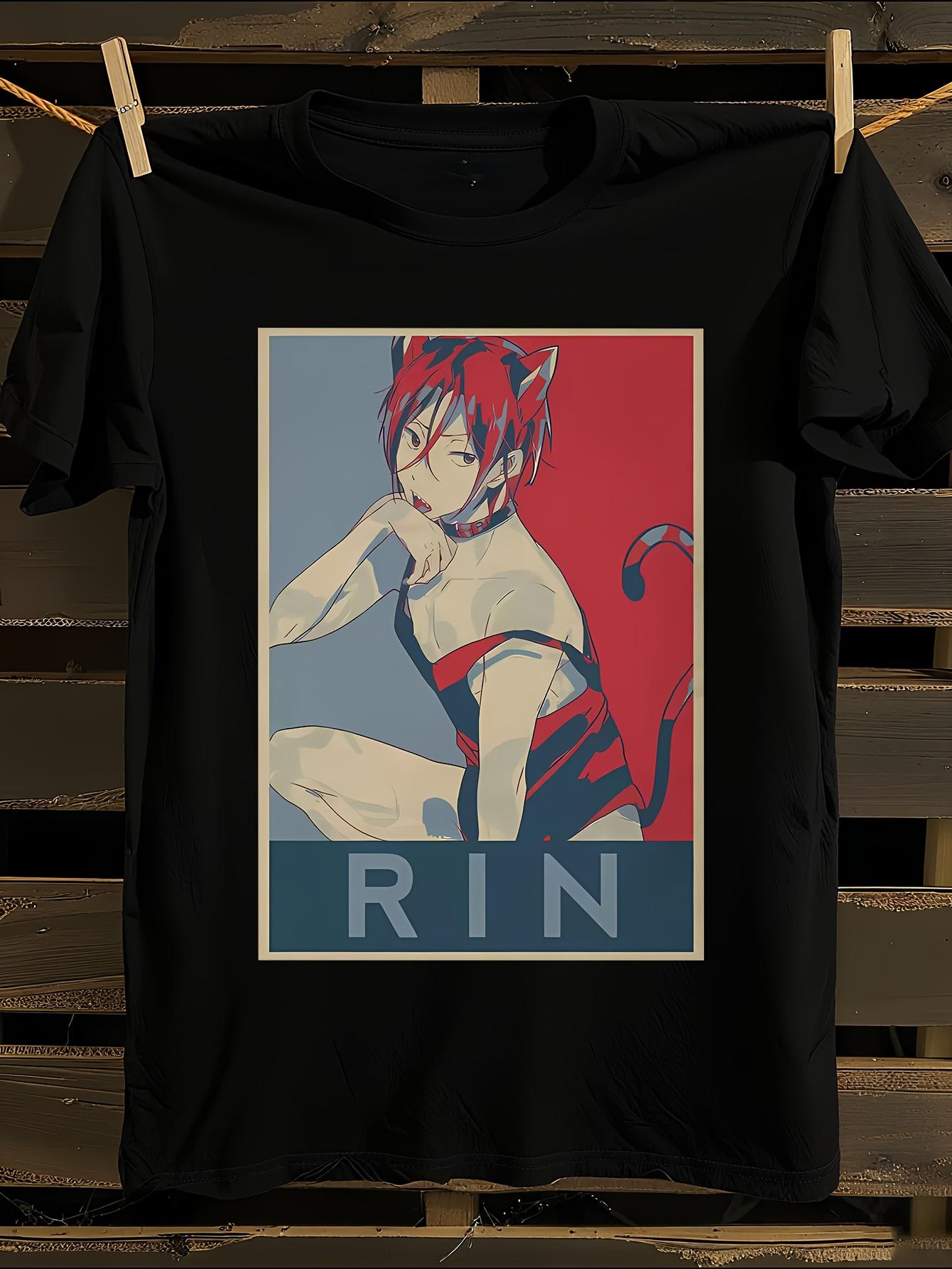 Unisex Anime Rin Matsuoka Graphic T-shirt XXXXL