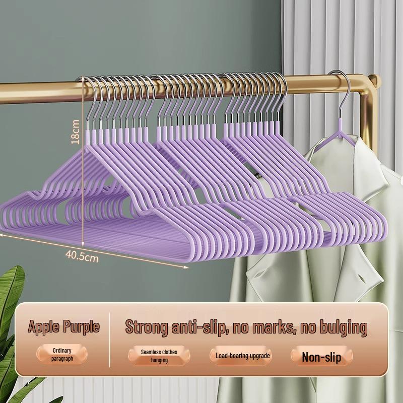 10-Pack Thickened Non-Slip Clothes Hangers - Durable Traceless Hangers for Home & Dormitory Use
