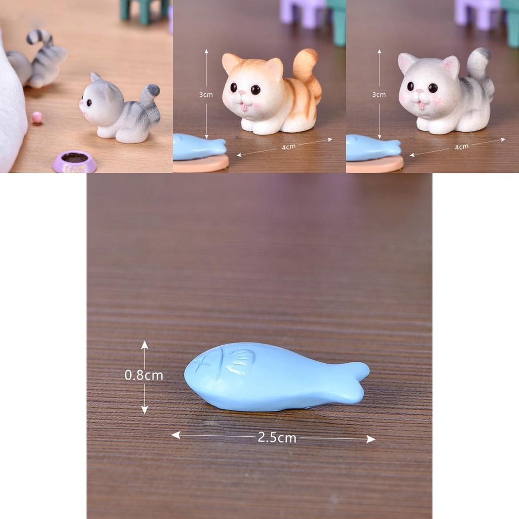 Delightful Cartoon Cat Design Mini Cat Dolls Ideal For Creative Cake Decorations And Gifts