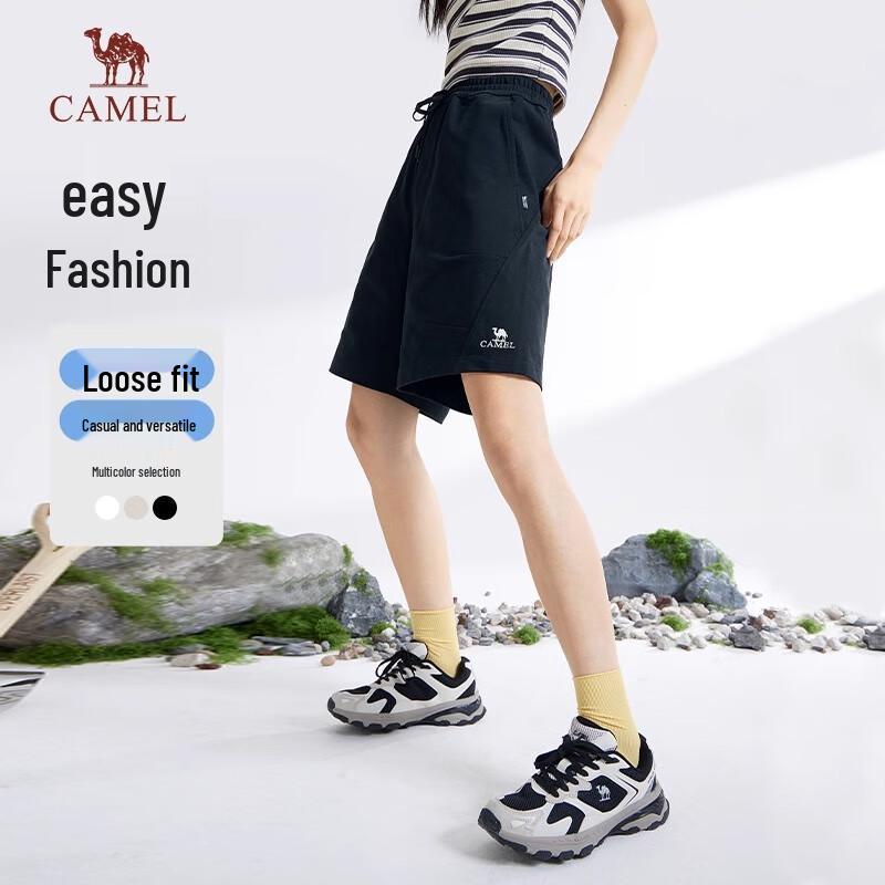 Camel Women's Casual Pure Cotton Knit Shorts