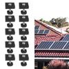 Montážní svorky držáku solárního panelu Nastavitelné 30 mm/35 mm Černá koncová svorka Střední svorky Solární modul Fotovoltaické pevné držáky