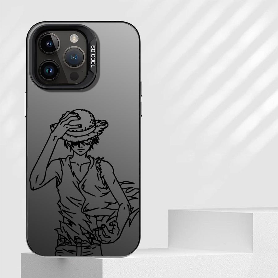 Phone Case for iPhone 16e 11 12 13 Pro Max 14 15 16 Plus Soft Cover One Piece Luffy Of The Straw Hat