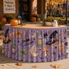 Halloween Table Skirt Round Party Dessert Buffet Decor Home Decoration Printed Fabric Cover