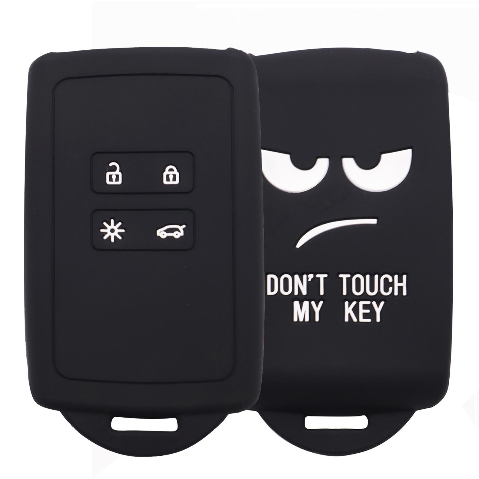 

Силиконовый чехол для дистанционного ключа, чехол-брелок для Renault Koleos Scenic Kadjar Talisman Captur Espace Clio Megane Koleos Triber 2020 2021 чёрный