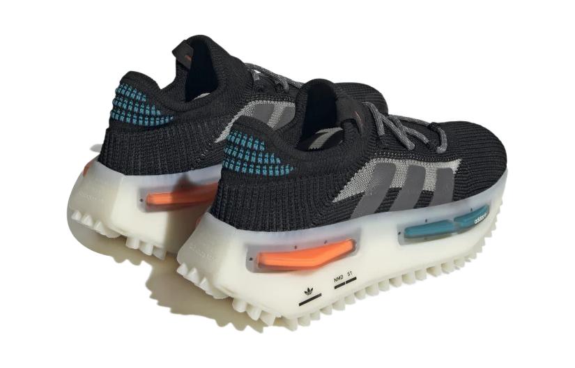 adidas NMD_S1 J 'Schwarz Türkis Orange' GW2186