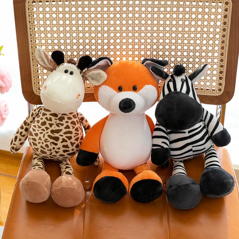 Forest Animal Doll Plush Toy Jungle Three Brothers Hugging Pillow Cute Rabbit Doll