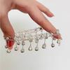 [Flower Bell Swaying] New Chinese-style Silver Fruit Bell Anklet Light Luxury High-end Exquisite Antique Foot Chain for Gifts