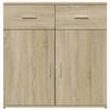 Sideboards 2 pcs. Sonoma Oak 79 x 38 x 80 cm engineered wood