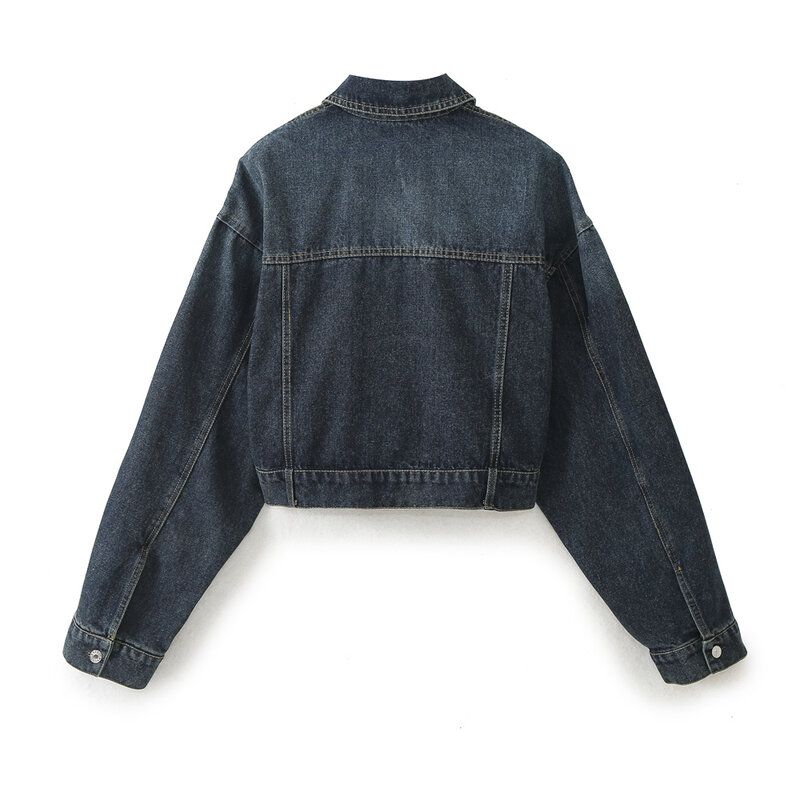 Fashion Style Spring New Women's Clothing Loose Easiest for Match Heart-Shaped Pocket Denim Jacket Coat 8197003 401