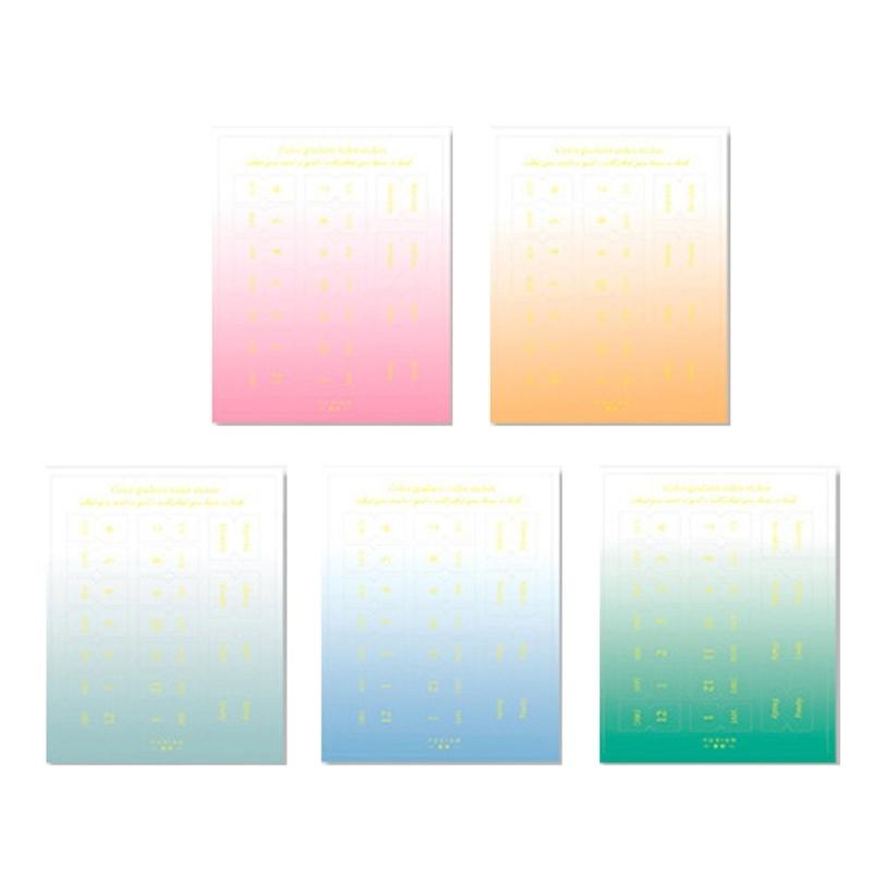 10 Sheets Adhesive Monthly Planner Tabs Monthly Plan Stickers Index Sticker Decorative Calendar Adhesive Index