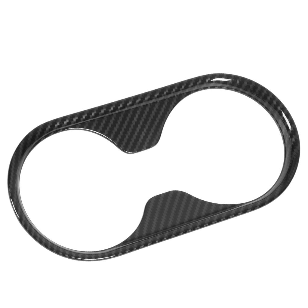 Carbon Fiber Style Cup Holder Cover Trim Car Interior Accessories Replacement for Ford Ranger T6 P375 2015‑2021