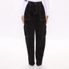 Jeans Cargo Larghi Dritti Casual da Donna con Tasche Multiple Pantaloni da Donna