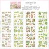20 Sheets/pack Four Seasons Scenery Holiday Decoration Sticker Book for Kids DIY Journaling Materials PET Material Self-Adhesive
