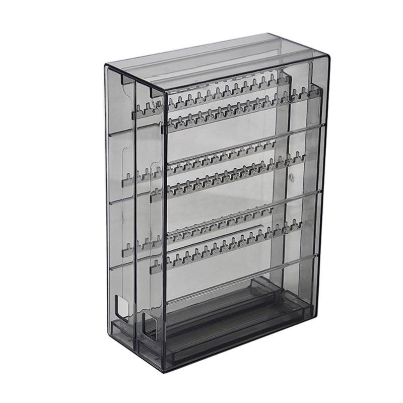 

Многослойные органайзеры для украшений, шкатулки с несколькими секциями, элегантные держатели для украшений для эффективной организации серый