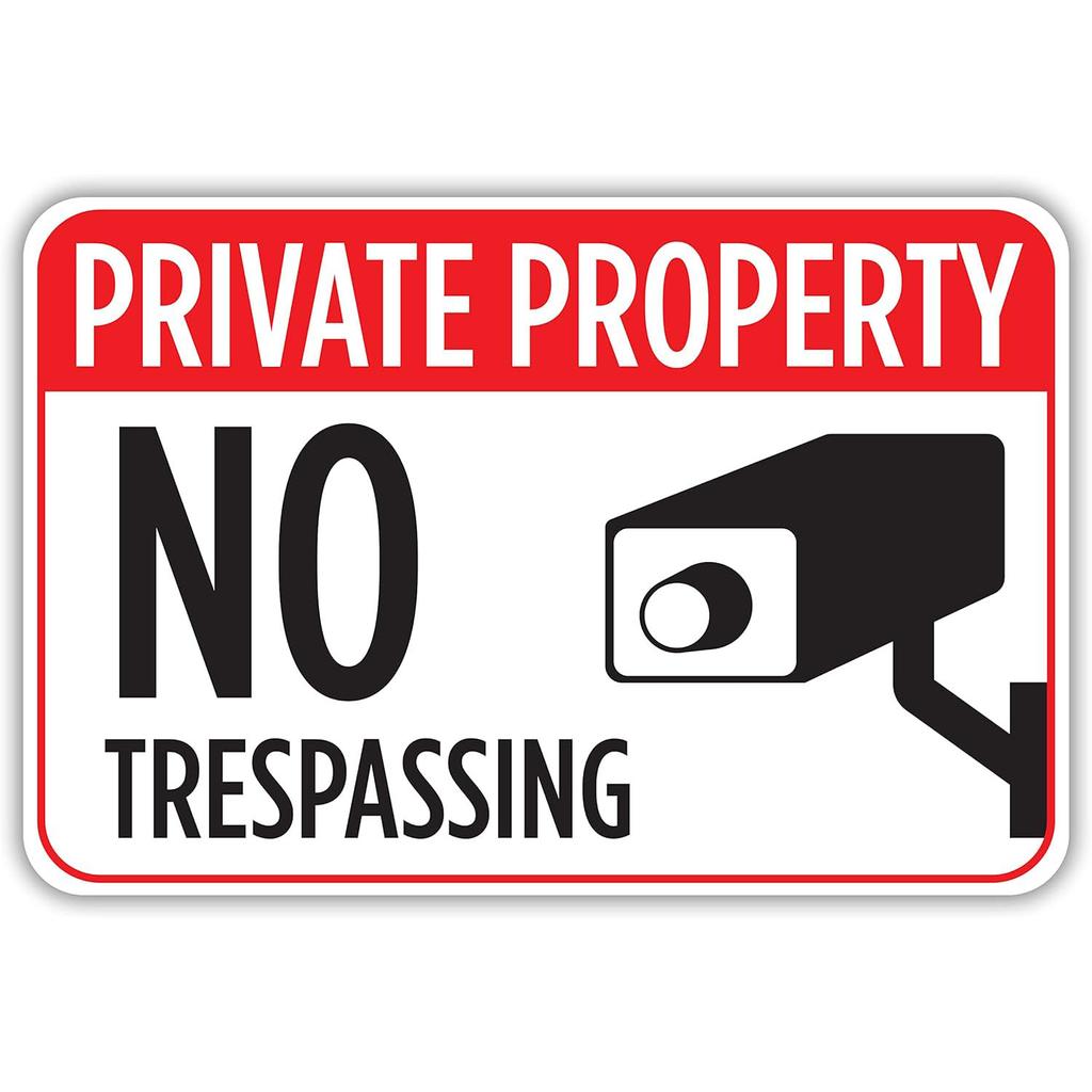 Vintage No Trespassing Warning Metal Tin Signs Wall Posters Plaque Iron Painting Decoration for Home Cafe Garage Club Bar Pubs