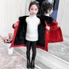 Girls Winter Jackets Thickened Hooded Cotton Padded Overcoat for Children Fashion Coats for Child Clothes