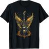 Rock & Roll Guitar With Wings Vintage Retro 80S Music T-Shirt