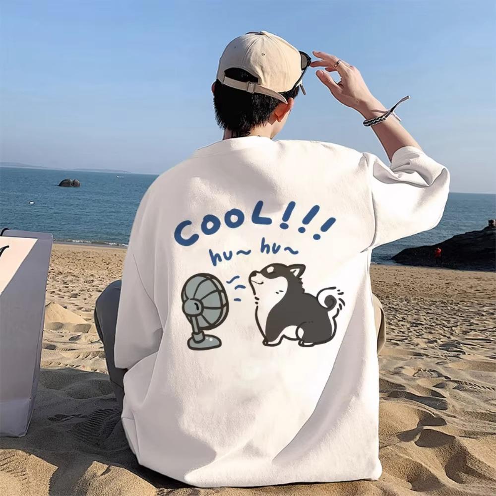 Printed T-shirts Are Designed with A Sense of Niche and High Quality. Summer New American Loose Men's Short-sleeved Tops