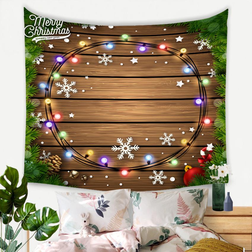 Christmas Snowman Magic Tapestry New Year Bedroom Wall Hanging Home Decor Bohemian Decorative Hippie Printed Sheet Background