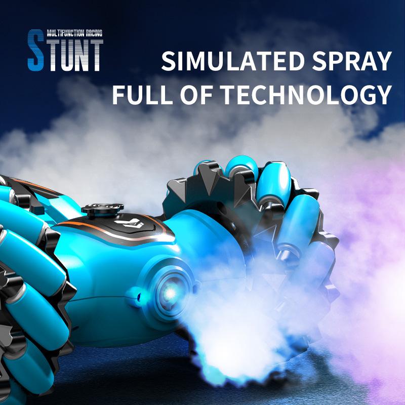 Wireless Remote Control Off-road Vehicle Racing Stunt Spray Gesture-sensing Four-wheel Drive Car Children's Toy for Boy
