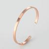 St. Delan Smooth Titanium Steel Couple's Open Bangle - European & American Fashion Jewelry