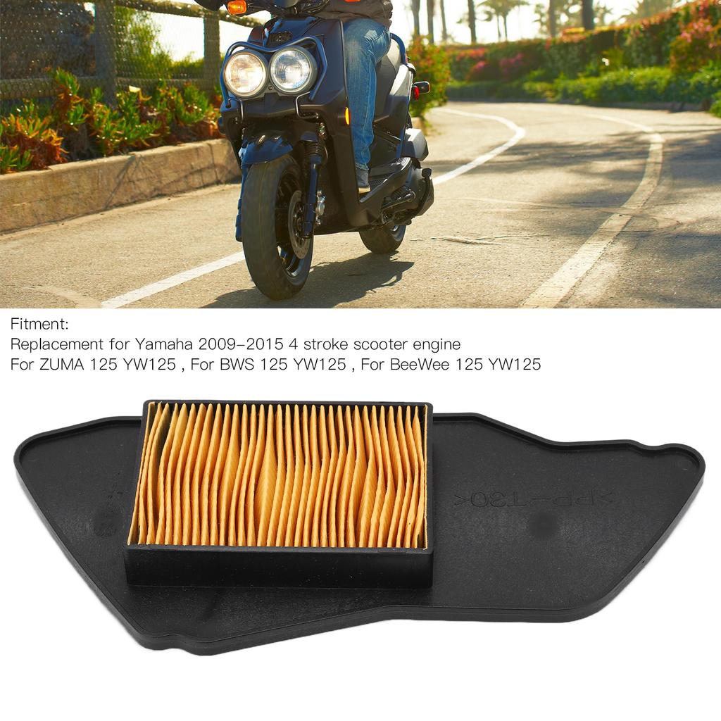 Air Filter Element 5S9‑E4451‑00 Replacement for Yamaha ZUMA 125 YW125 Scooter 2009‑2015