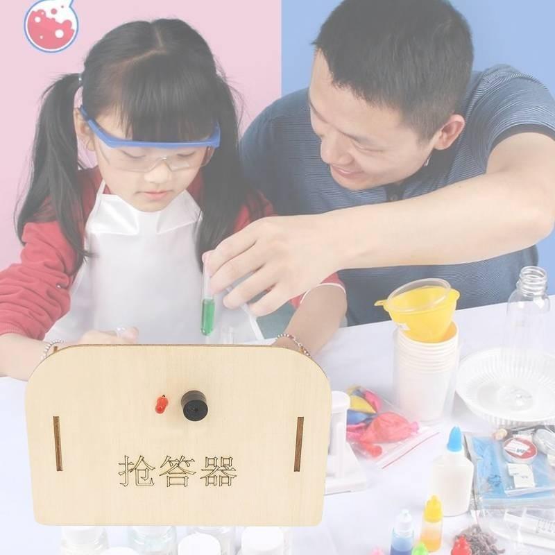 Wooden Diy Electric Science Quiz Responder Training Kit For Kids