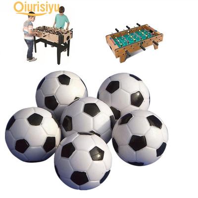 6 st 32 mm Svart + Vit Bordfotbollsbollar Spel Leksakstillbehör
