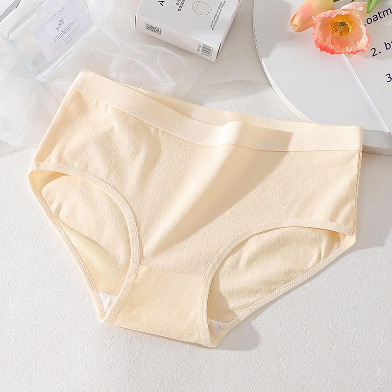 

Женские трусы-слипы из чистого хлопка со средней посадкой, антибактериальные, дышащие XL【60-70 kg】