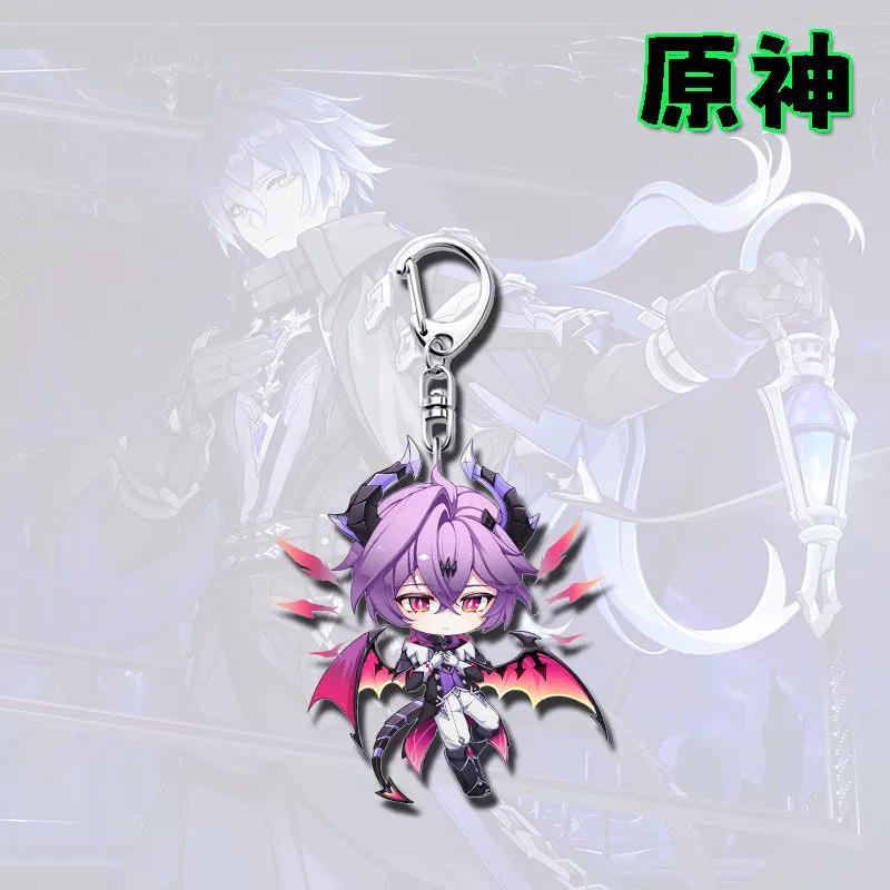 

Брелоки в Q-версии Genshin Impact, Фелины, Дуринра, Подвески для телефона Умаскирк, Подвески для рюкзака и подарки. 6