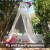 1/4Pcs Large Dome Mosquito Net Polyester Breathable Mosquito Mesh Net Hanging Bed Net Tent Fly Insect Repellent Protection Cover