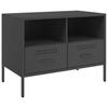TV Stands 2 Pcs Black 68 X 39 X 50.5 Cm Steel