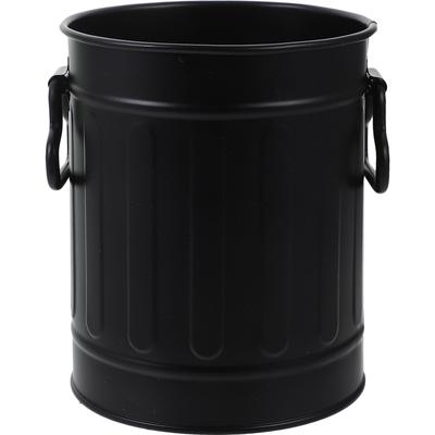 Desk Trash Can Iron Desktop Trash Can Countertop Trash Stationery Desktop Iron Can Desk Wastebasket Container