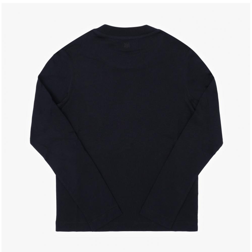 Ami Bfuts235 724 430 Ami De Coeur Small Heart Logo Public Long Sleeve Tee