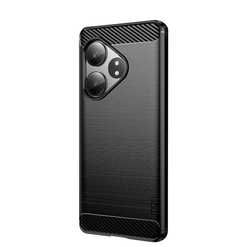 MOFI JK TPU Series-1 For Realme GT 6 5G/GT 6T 5G Case Carbon Fiber Texture Slim TPU Cover