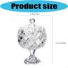 Clear Glass Jars with Lid Crystal Glasses Candy Dishes Jewelry Box for Wedding,Christmas Party Decorative Candy Bowl P9YB