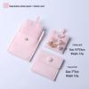 Pink Velvet Jewelry Bag with Insert Holder for Earrings, Necklaces & Cards