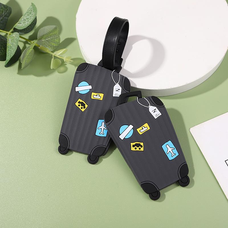 1PC Women Men Luggage Tag Travel Accessories Silicone Suitcase Address Label Baggage Boarding Bag Name ID Address Holder Tags